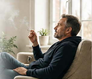 Smoker reviewing insurance options and exploring coverage resources